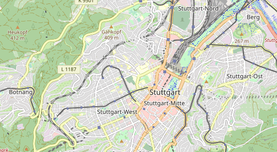 Produktionsunternehmen auf Karte