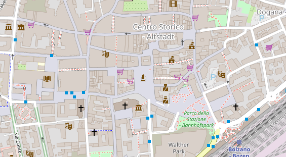Hotel-& Gastrounternehmen auf Satellitenbild